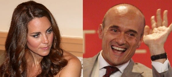 Alfonso Signorini e Kate Middleton