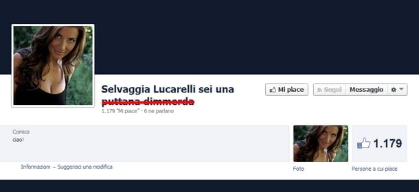 Selvaggia Lucarelli Facebook