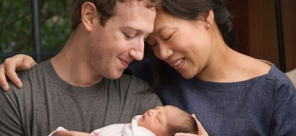 Mark Zuckerberg diventa papà: "Donerò il 99% delle azioni di Facebook". Per un mondo migliore