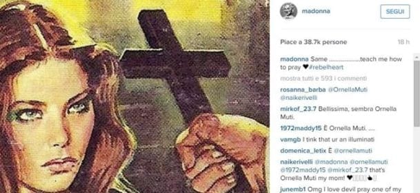 Madonna posta una foto di Ornella Muti e la rete impazzisce