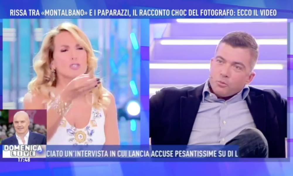Barbara d'Urso furiosa contro il paparazzo difende Zingaretti [VIDEO]