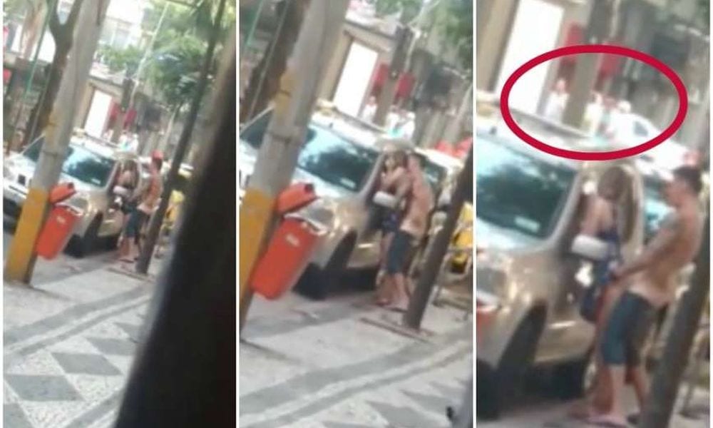 Sesso in strada: una coppia di esibisce e tutti intorno a guardare [VIDEO]