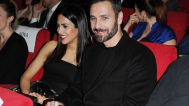 Raoul Bova e la fidanzata Rocio Munoz Morales a Sanremo 2017 [ESCLUSIVA FOTO]
