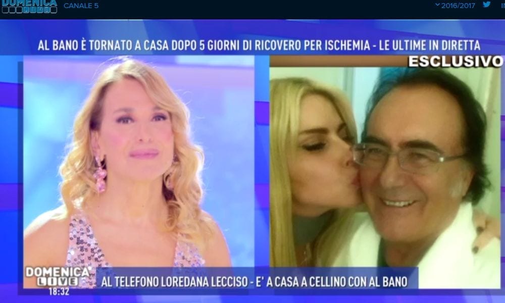 Al Bano, la commozione di Loredana Lecciso a Domenica Live [VIDEO]