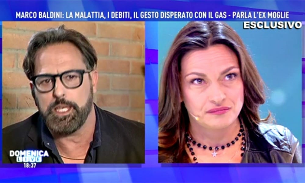 L'ex moglie di Marco Baldini si sfoga a Domenica Live: "Io ho le mie colpe ma lui ha rovinato tutto"
