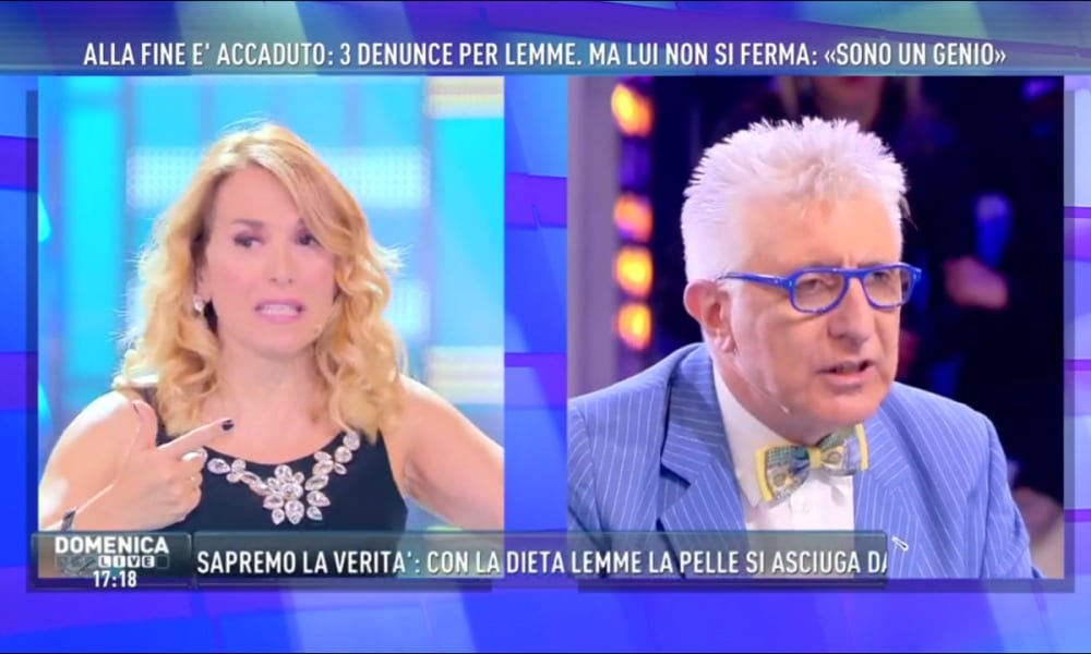 Domenica Live, Barbara D'Urso furiosa con Alberico Lemme [VIDEO]