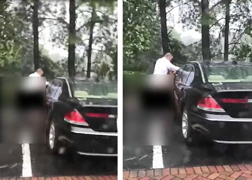 Beccati a fare sesso sul cofano della macchina durante un temporale: la coppia continua imperterrita [VIDEO]