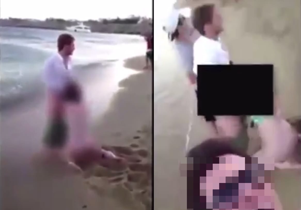 Sesso orale in spiaggia: il gesto shock dei bagnanti intorno alla coppia [VIDEO]