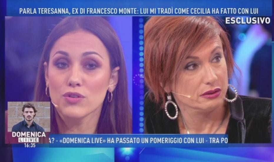 Teresanna Pugliese contro Cecilia Rodriguez a Domenica Live [VIDEO]