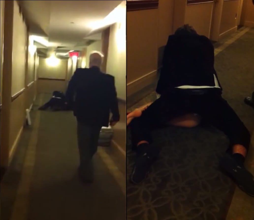 Ragazzi fanno sesso nel corridoio dell'albergo: i loro orgasmi svegliano i clienti, la sicurezza interviene [VIDEO]