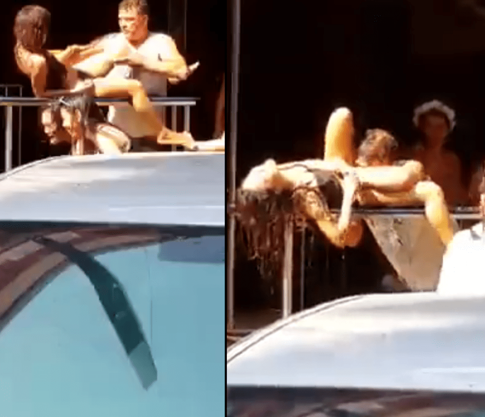 Uomo fa sesso orale in strada ad una donna ma qualcosa va storto: ecco cosa è successo [VIDEO]