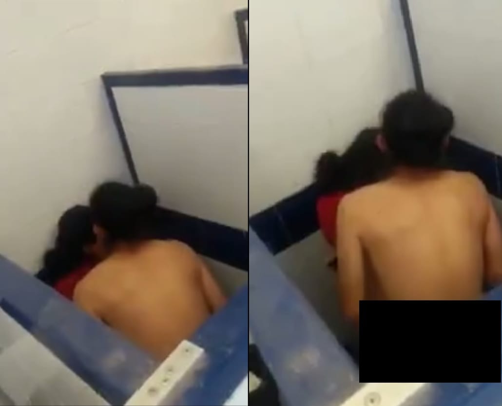 Coppia si apparta in bagno ma qualcosa va storto: ecco come sono stati beccati [VIDEO]
