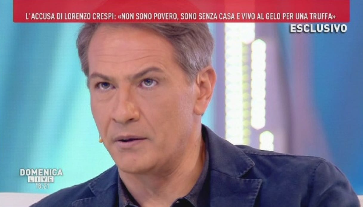 Lorenzo Crespi shock a Domenica Live: "Ho lasciato Gente di mare quando ho ricevuto due proiettili" [VIDEO]