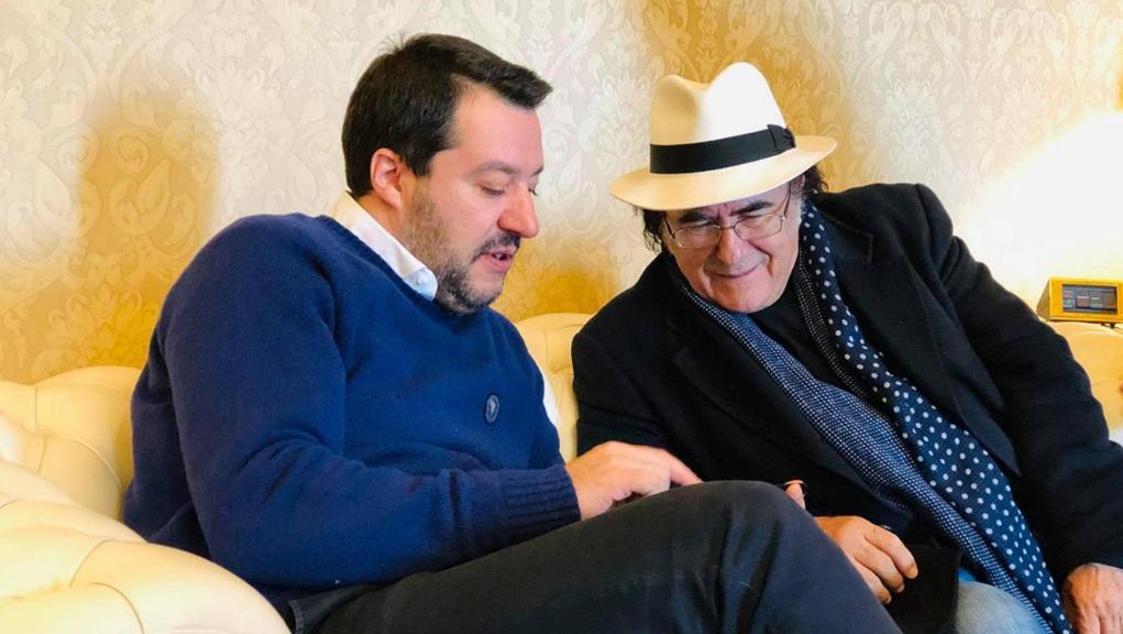 Albano Carrisi: che faceva in compagnia di Matteo Salvini? Una sorpresa a Elisa Isoardi?