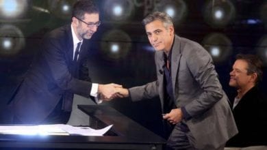 Che Tempo Che Fa George Clooney Fabio Fazio