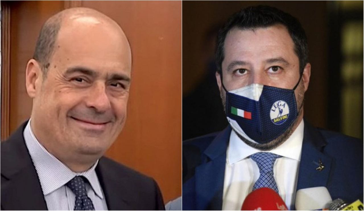 Pasqua 2021 Salvini Zingaretti scontro