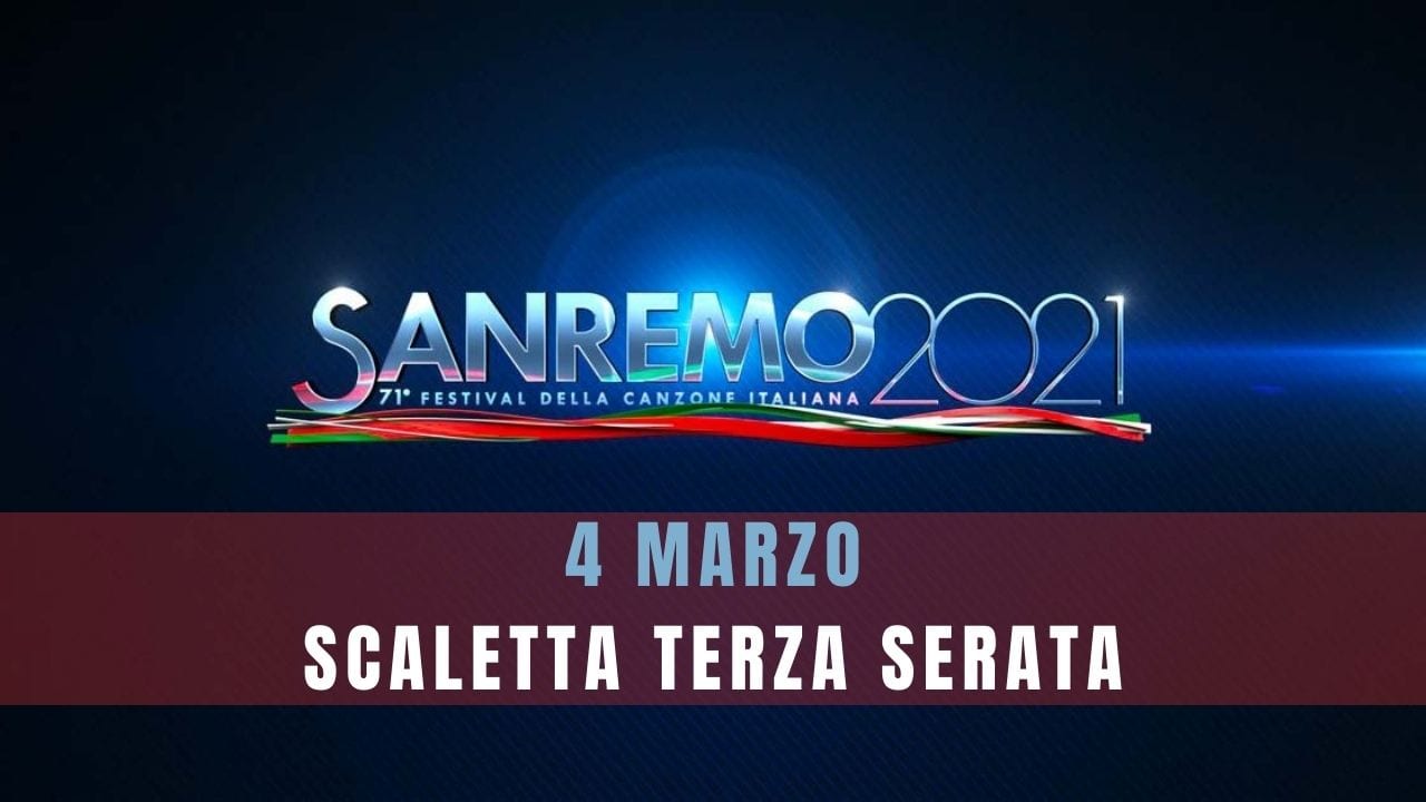 Sanremo scaletta terza serata giovedì 4 marzo