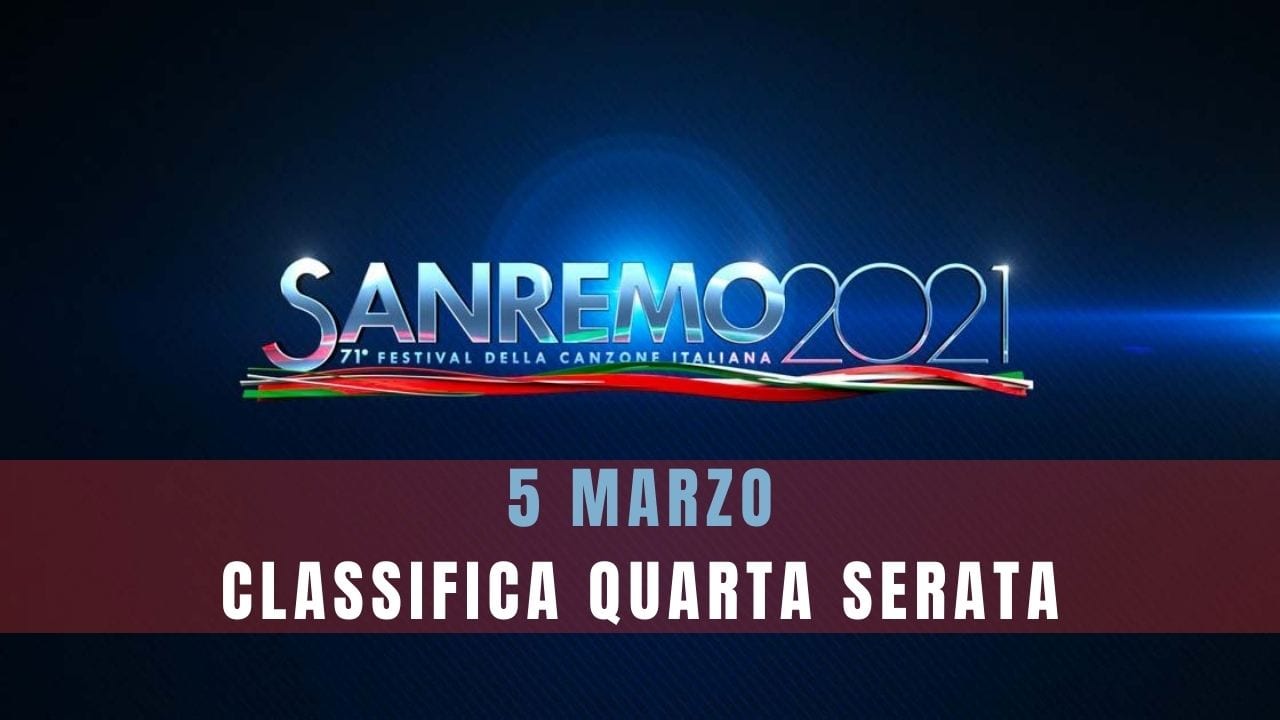 Sanremo classifica quarta puntata