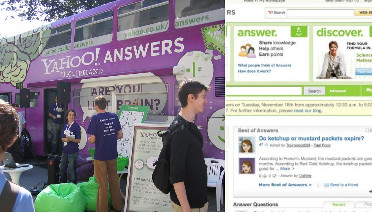 Yahoo Answers chiude domande strane