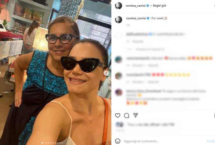 Romina Power e Romina Carrisi in vacanza