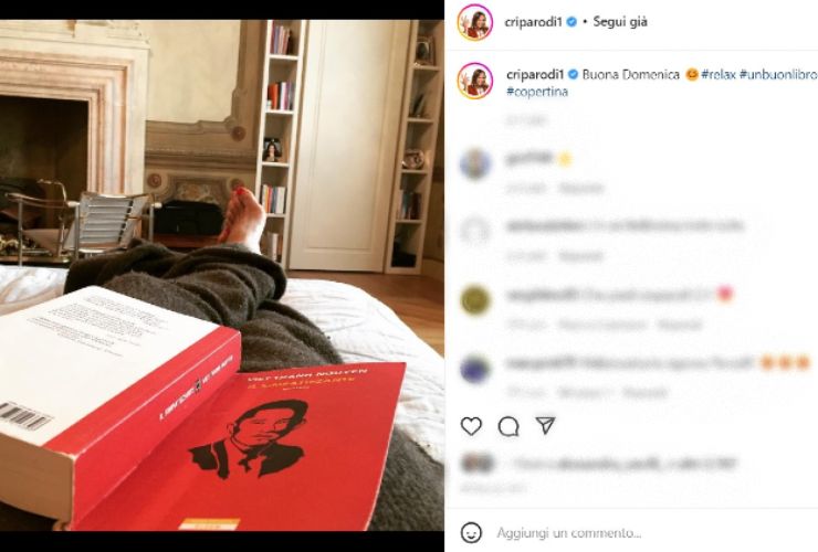 Cristina Parodi sui social