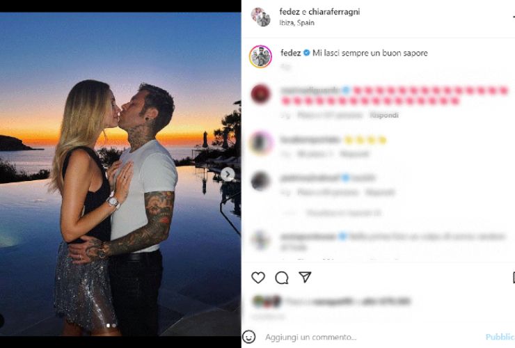 Fedez e Chiara Ferragni sui social