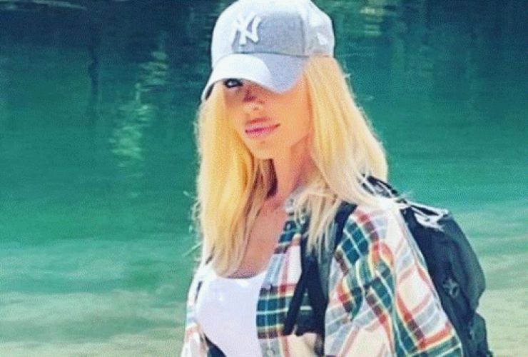 Ilary Blasi sulle Dolomiti