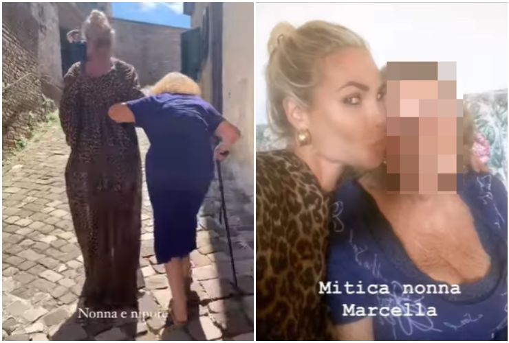 Ilary Blasi e nonna