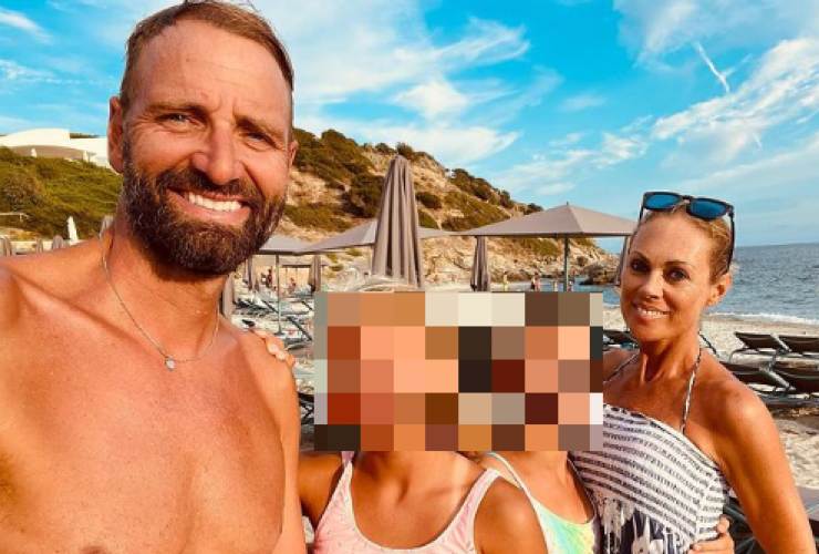 Natalia Titova e Massimiliano Rosolino figlie