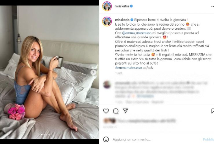 Katia Pedrotti in lingerie