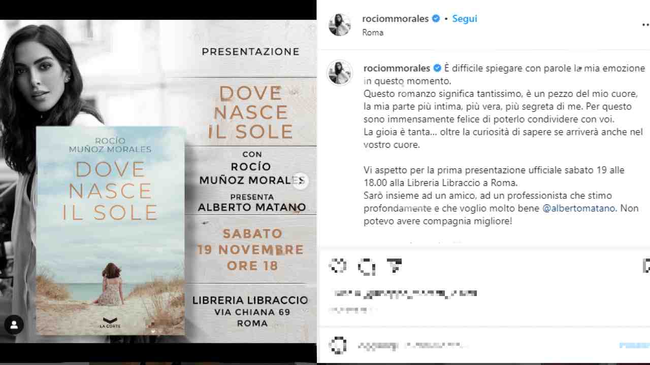Rocío Muñoz Morales lieto annuncio sui social (Credits: Rocío Muñoz Morales/ Instagram) - Velvetgossip