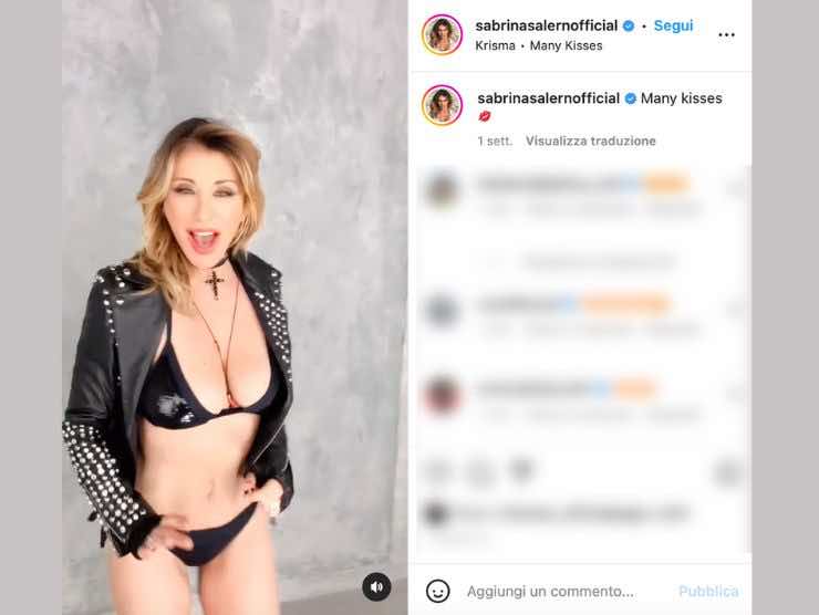 Sabrina Salerno (fonte: instagram)