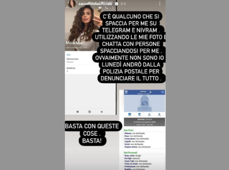 Sara Affi Fella, ex tronista di Uomini e Donne, si sfoga sui social (Sara Affi Fella/ Instagram Story) - Velvetgossip