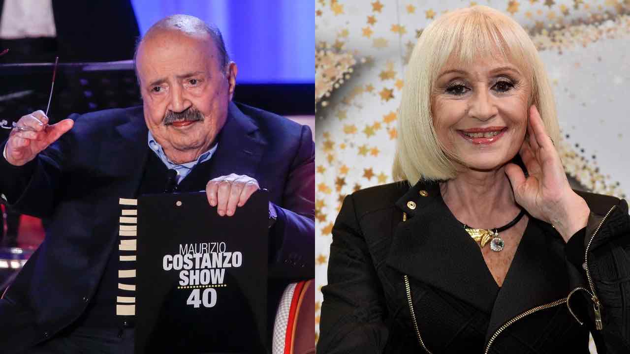 Maurizio Costanzo e Raffaella Carrà (foto ansa, velvetgossip)