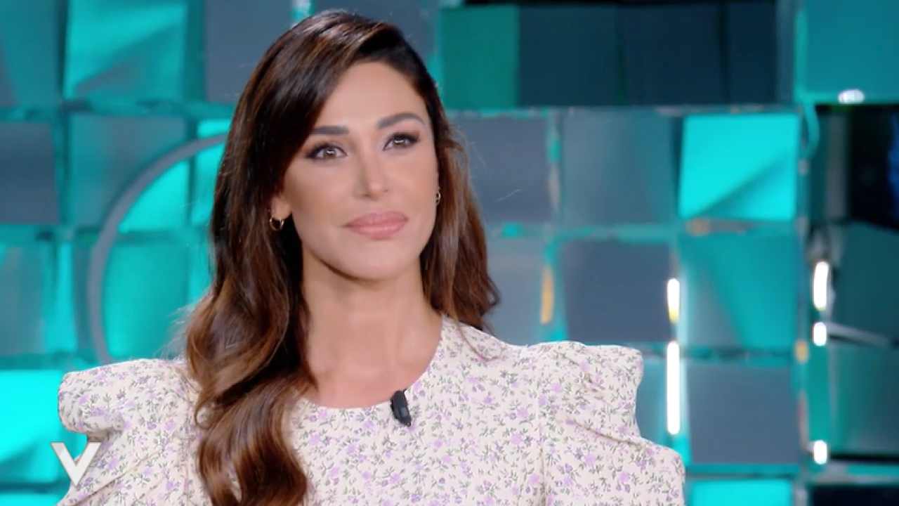 Belen Rodriguez nello studio di Verissimo (screenshot Mediaset Infinity) - Velvetgossip