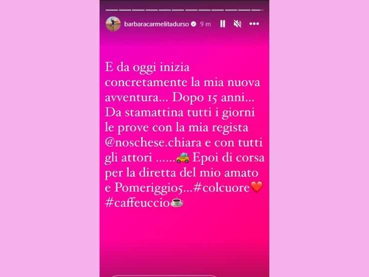 L'annuncio di Barbara D'Urso (foto instagram, velvetgossip)