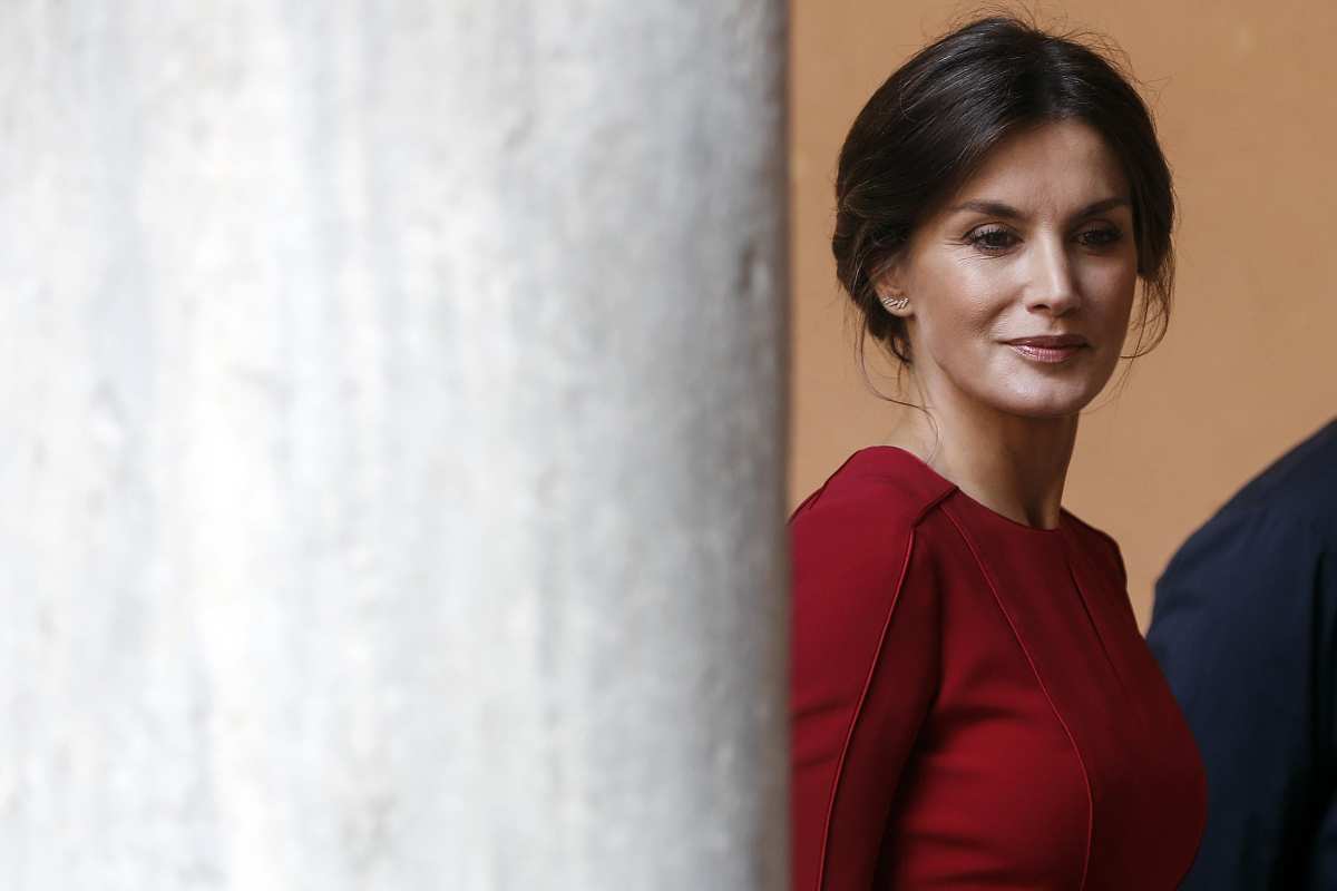 Letizia di Spagna vestito rosso