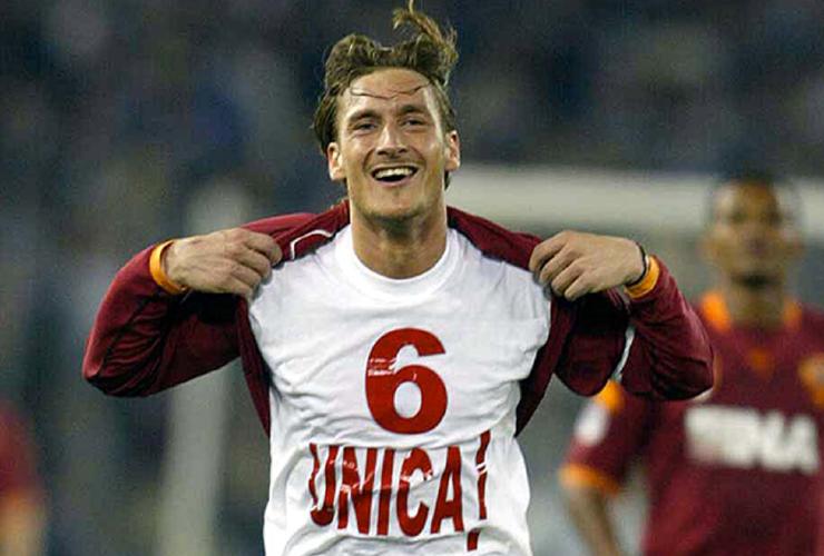Francesco Totti e la dedica a Ilary Blasi nel 2002