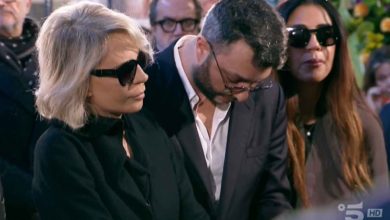 Raffaella Mennoia funerali Maurizio Costanzo