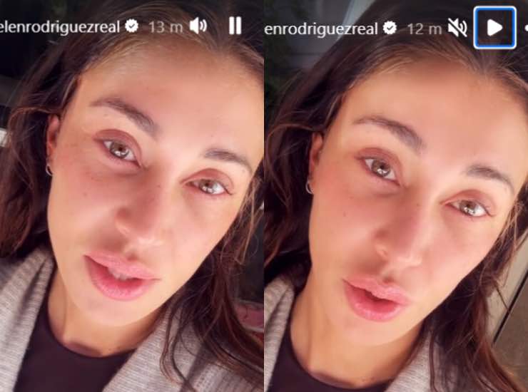 Belen Rodriguez a letto