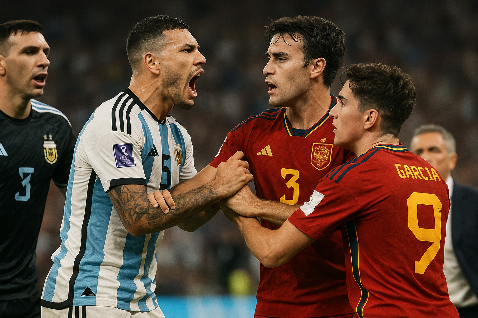 Rissa ai Mondiali 2026: Paredes picchia Garcia e Gavi dopo la sconfitta argentina (2)