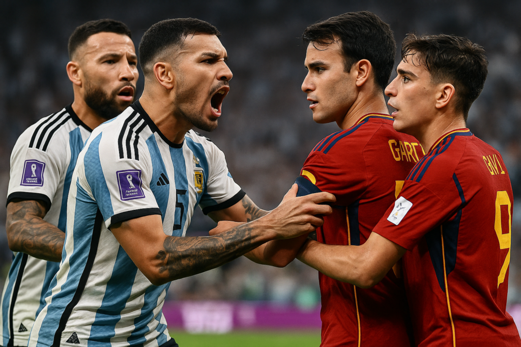 Rissa ai Mondiali 2026: Paredes picchia Garcia e Gavi dopo la sconfitta argentina