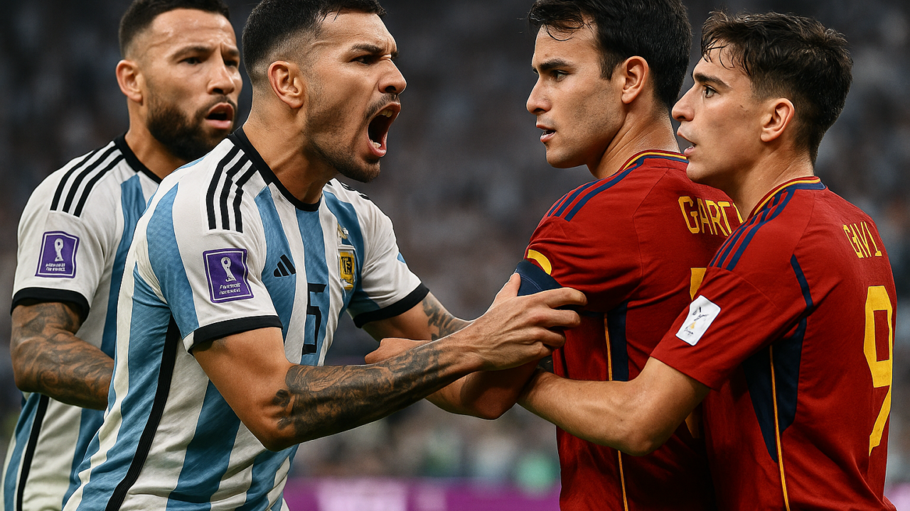 Rissa ai Mondiali 2026: Paredes picchia Garcia e Gavi dopo la sconfitta argentina
