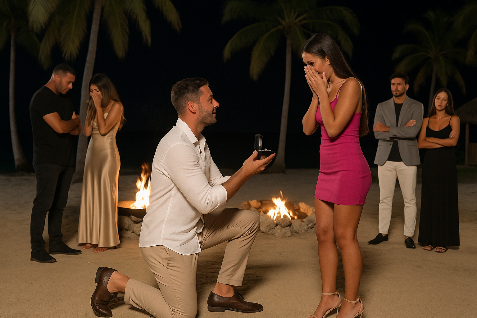 Temptation Island 14, settima puntata: Diamante chiede la mano a Bernadette, Cristian e Soraya si lasciano