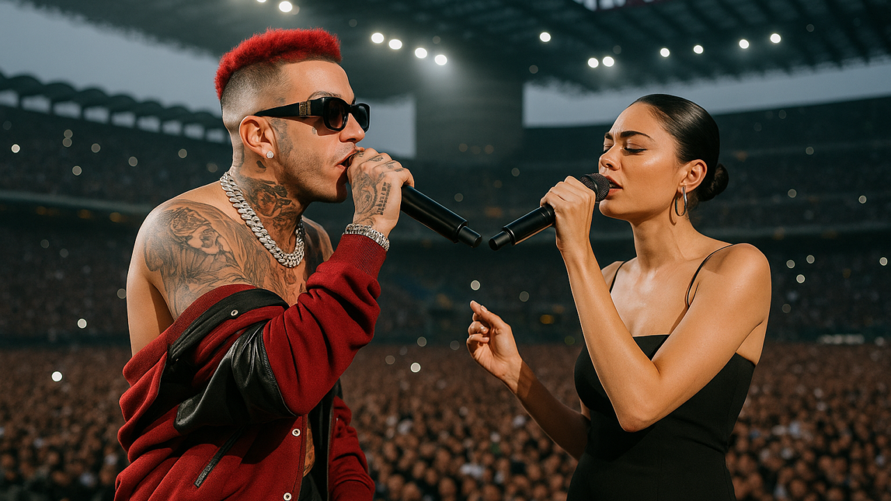 Sfera Ebbasta infiamma San Siro con ospiti a sorpresa: Elodie e la dedica a Franceska