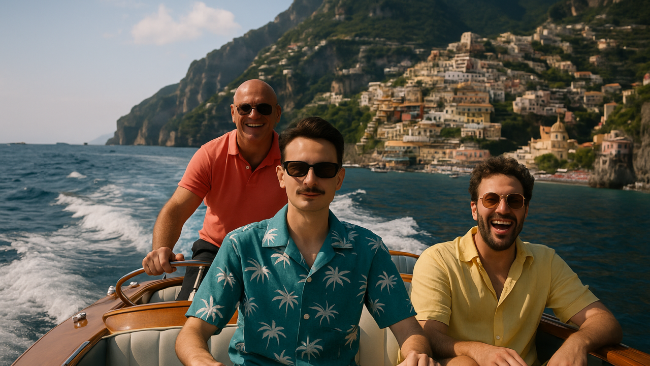 Rovazzi, Nino D'Angelo e Arisa ballano l'estate: il tormentone della Costiera Amalfitana