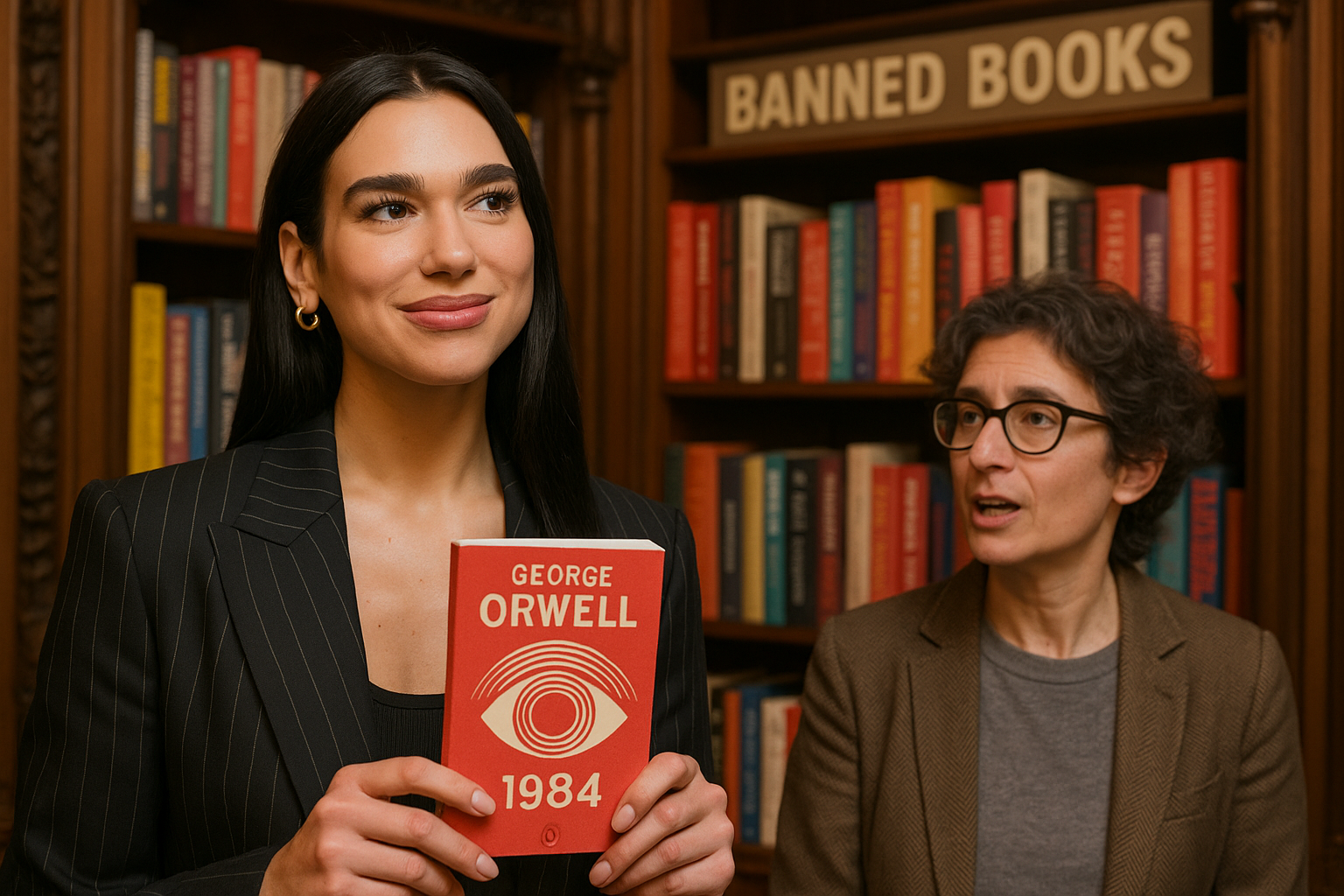 Dua Lipa apre la Manifesto Library a Porto: Chiara Valerio difende i libri censurati (2)