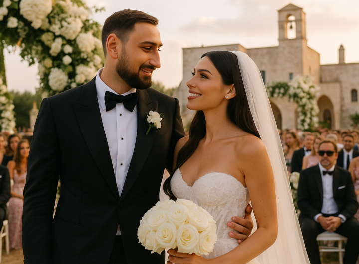Gianluigi Donnarumma sposa Alessia Elefante in Puglia: matrimonio da favola con Dolce & Gabbana
