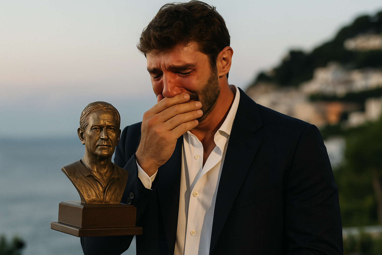 Stefano De Martino ritira il premio intitolato a suo padre Enrico: il discorso emozionante (2)
