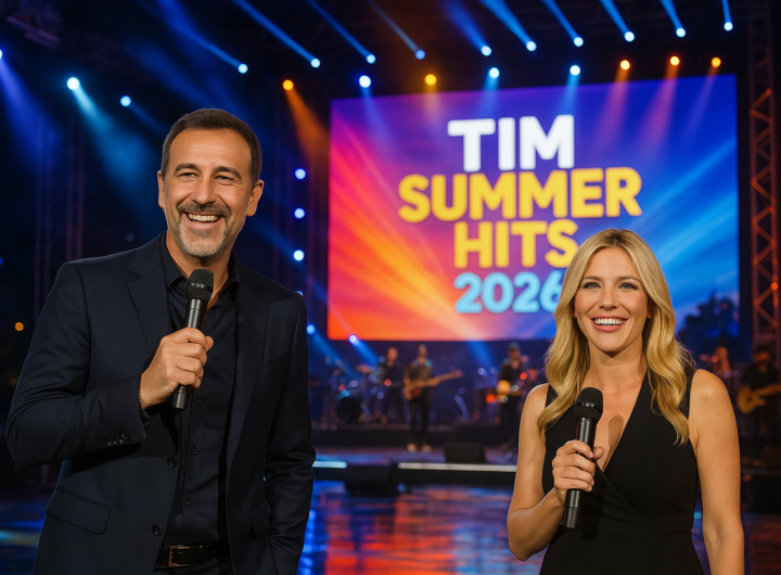 Tim Summer Hits 2026: Carlo Conti e Andrea Delogu accendono l'estate su Rai 1
